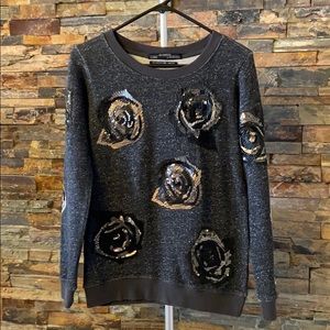 ALL SAINTS beaded sweatshirt